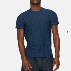 Outdoor Voices Men's Sz XS Cloud Knit All Day Short Sleeve T-Shirt Blue EUC